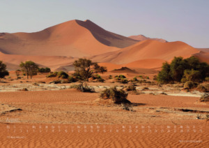 Landschaftsfotografie Namibia Galerie Fotografieren lernen Kalenderblatt 2024